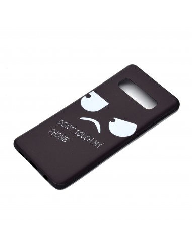 Coque silicone fantaisie pour Samsung Galaxy S10 - Angry face