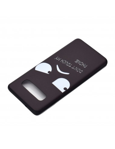 Coque silicone fantaisie pour Samsung Galaxy S10 - Angry face