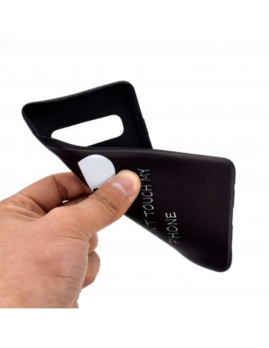 Coque silicone fantaisie pour Samsung Galaxy S10 - Angry face