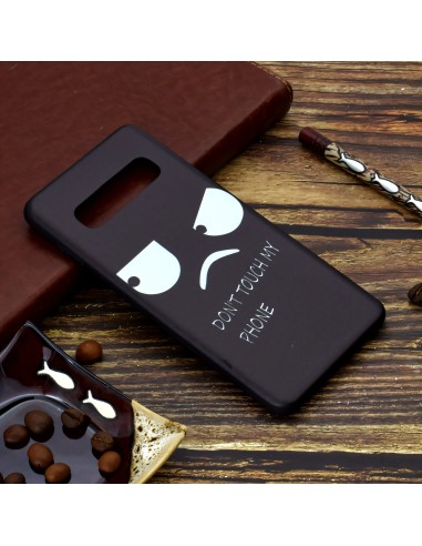 Coque silicone fantaisie pour Samsung Galaxy S10 - Angry face