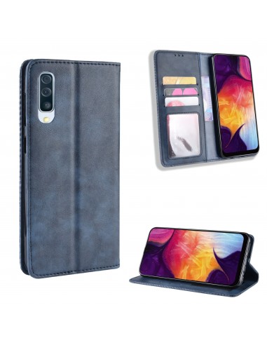Etui Samsung portefeuille pour Samsung Galaxy A50 Style Vintage