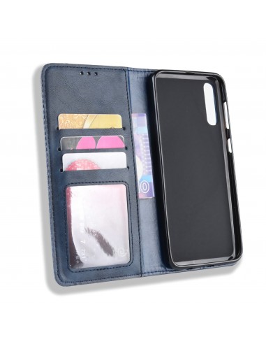 Etui Samsung portefeuille pour Samsung Galaxy A50 Style Vintage