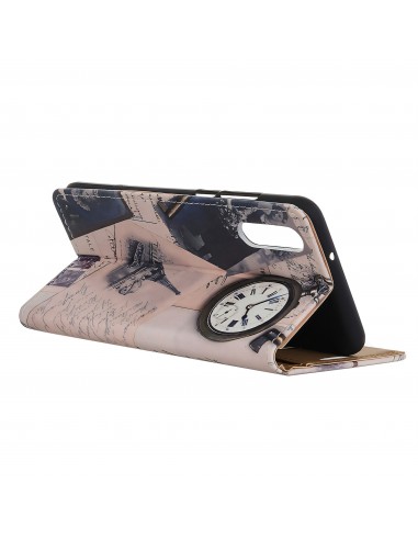 Etui Samsung portefeuille Samsung Galaxy A50 Tour Eiffel