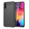 Coque silicone pour Galaxy A50 Style fibre de carbone MOFI