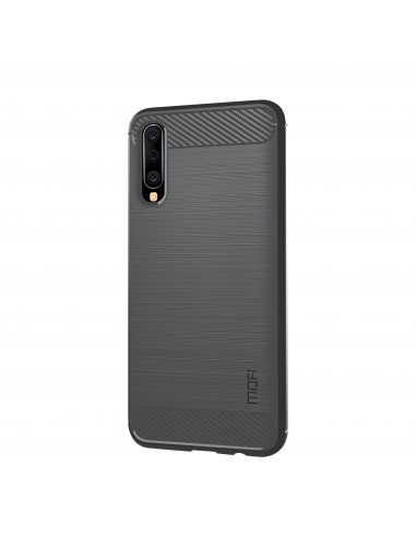 Coque silicone pour Galaxy A50 Style fibre de carbone MOFI
