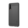 Coque silicone pour Galaxy A50 Style fibre de carbone MOFI