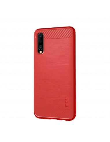 Coque silicone pour Galaxy A50 Style fibre de carbone MOFI