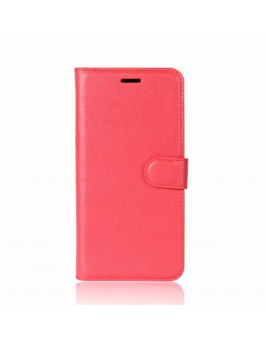 Etui Samsung portefeuille pour Galaxy Note 8 avec rangements pour cartes - Litchi