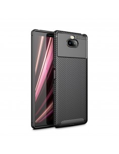 Coque silicone antichoc Sony Xperia 10 - MOFI - Style fibre de carbone