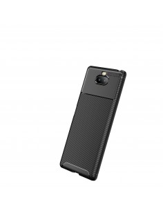 Coque silicone antichoc Sony Xperia 10 - MOFI - Style fibre de carbone 2