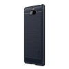 Coque silicone antichoc Sony Xperia 10 - Style fibre de carbone