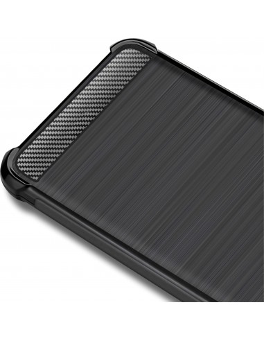 Coque antichoc silicone pour Sony Xperia 10 - IMAK - Aspect fibre de carbone
