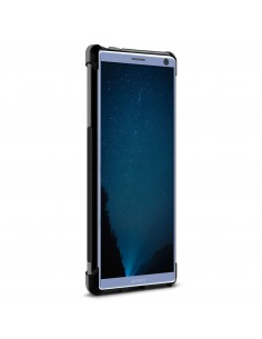 Coque antichoc silicone Sony Xperia 10 - IMAK - Aspect fibre de carbone Noir