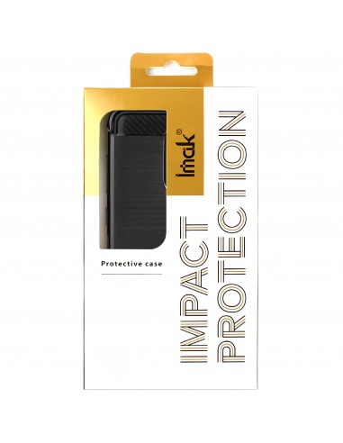 Coque antichoc silicone pour Sony Xperia 10 - IMAK - Aspect fibre de carbone