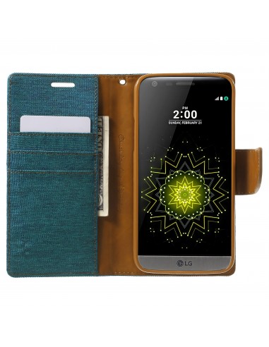 Etui portefeuille LG G5 avec rangements cartes - MERCURY