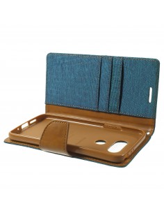 Etui portefeuille LG G5 avec rangements cartes - MERCURY Vert Etui portefeuille LG G5 avec rangements cartes - MERCURY Vert