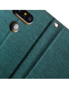 Etui portefeuille LG G5 avec rangements cartes - MERCURY Vert Etui portefeuille LG G5 avec rangements cartes - MERCURY Vert