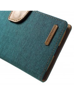 Etui portefeuille LG G5 avec rangements cartes - MERCURY Vert Etui portefeuille LG G5 avec rangements cartes - MERCURY Vert