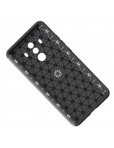 Coque silicone pour Huawei Mate 10 Pro avec anneau en metal
