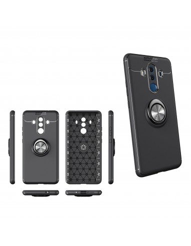 Coque silicone pour Huawei Mate 10 Pro avec anneau en metal