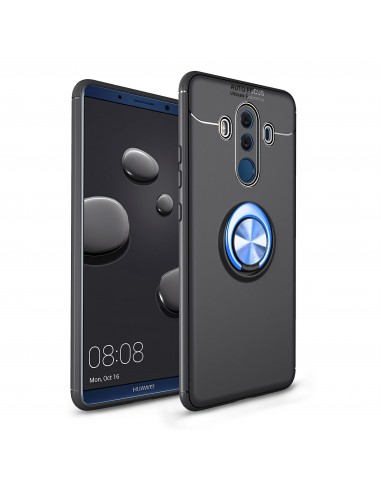 Coque silicone pour Huawei Mate 10 Pro avec anneau en metal