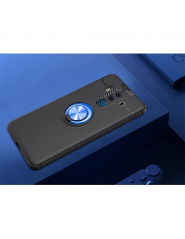 Coque silicone pour Huawei Mate 10 Pro avec anneau en metal