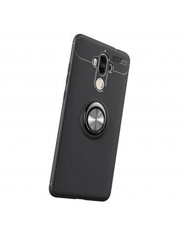 Coque silicone pour Huawei Mate 9 avec anneau en metal