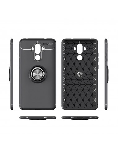 Coque silicone pour Huawei Mate 9 avec anneau en metal