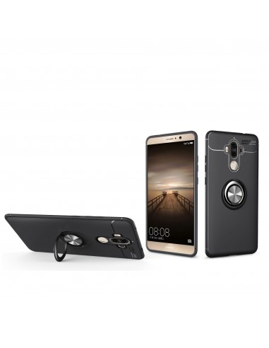 Coque silicone pour Huawei Mate 9 avec anneau en metal