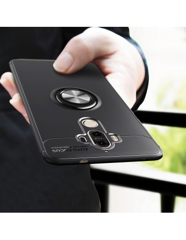Coque silicone pour Huawei Mate 9 avec anneau en metal