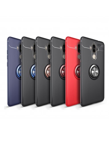 Coque silicone pour Huawei Mate 9 avec anneau en metal