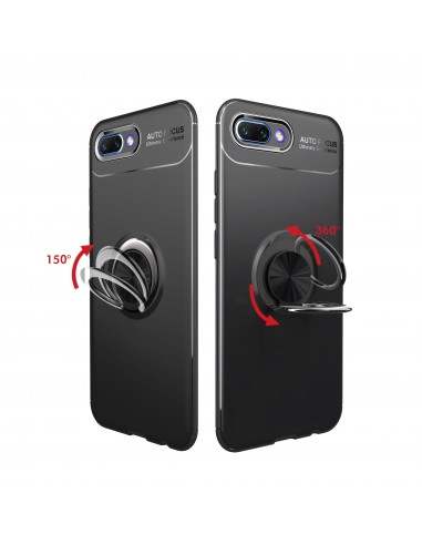 Coque silicone pour Huawei Honor 10 avec anneau en metal