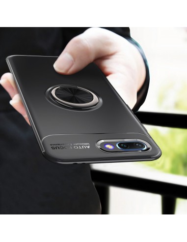 Coque silicone pour Huawei Honor 10 avec anneau en metal