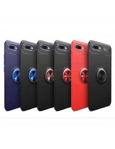 Coque silicone pour Huawei Honor 10 avec anneau en metal