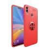 Coque silicone pour Huawei Honor 8X et Honor View 10 Lite avec anneau en metal