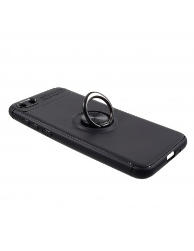 Coque silicone pour Huawei Y5 2018 / Y5 Prime 2018 avec anneau en metal