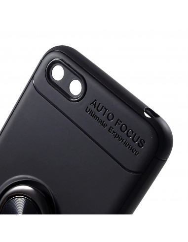 Coque silicone pour Huawei Y5 2018 / Y5 Prime 2018 avec anneau en metal