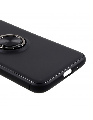 Coque silicone pour Huawei Y5 2018 / Y5 Prime 2018 avec anneau en metal
