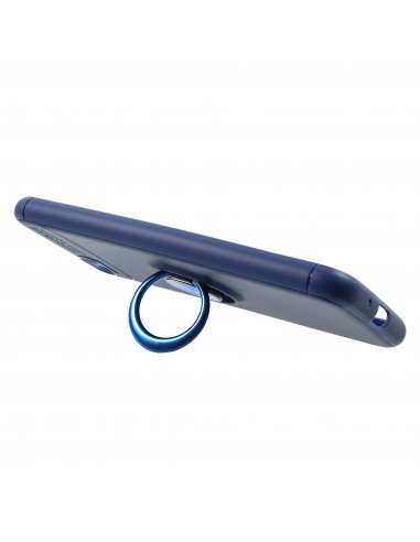 Coque silicone pour Huawei Y5 2018 / Y5 Prime 2018 avec anneau en metal