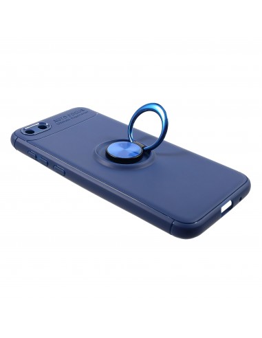 Coque silicone pour Huawei Y5 2018 / Y5 Prime 2018 avec anneau en metal