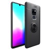 Coque silicone avec anneau idéal support voiture Huawei Mate 20  Noir