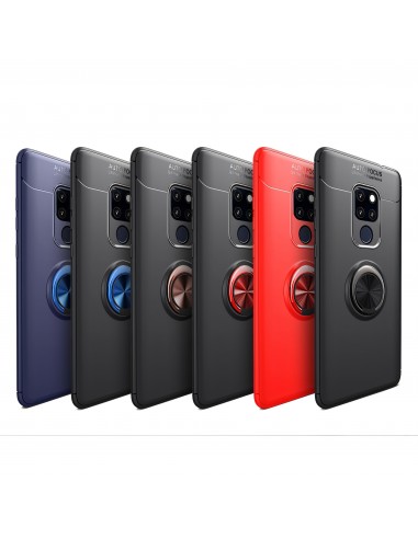 Coque silicone Huawei Mate 20 X avec anneau rotatif