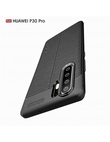 Coque silicone Huawei P30 Pro IPAKY Effet cuir