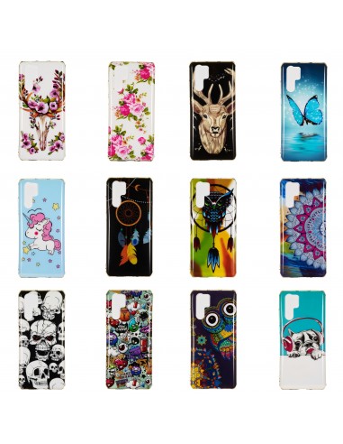 Coque silicone Huawei P30 Pro Fantaisie Phosphorescente Chien branché