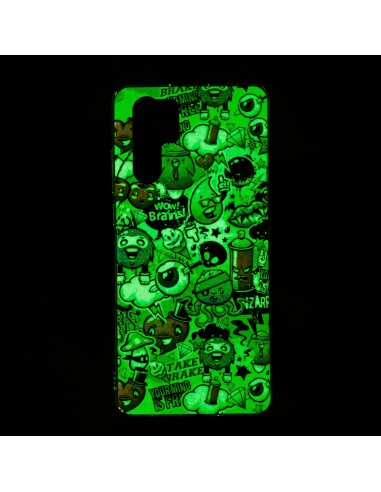 Coque silicone Huawei P30 Pro Fantaisie Phosphorescente Graffiti