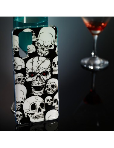 Coque silicone Huawei P30 Pro Cranes Skulls Fantaisie Phosphorescente 