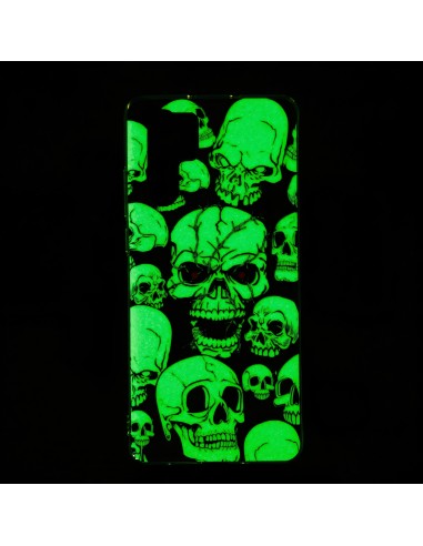 Coque silicone Huawei P30 Pro Cranes Skulls Fantaisie Phosphorescente 