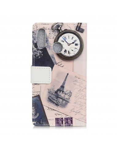 Etui portefeuille Huawei P30 Lite Tour Eiffel