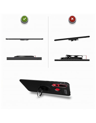 Coque silicone Huawei Nova 4 avec anneau