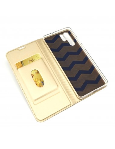 Etui portefeuille Huawei P30 Pro avec contour silicone